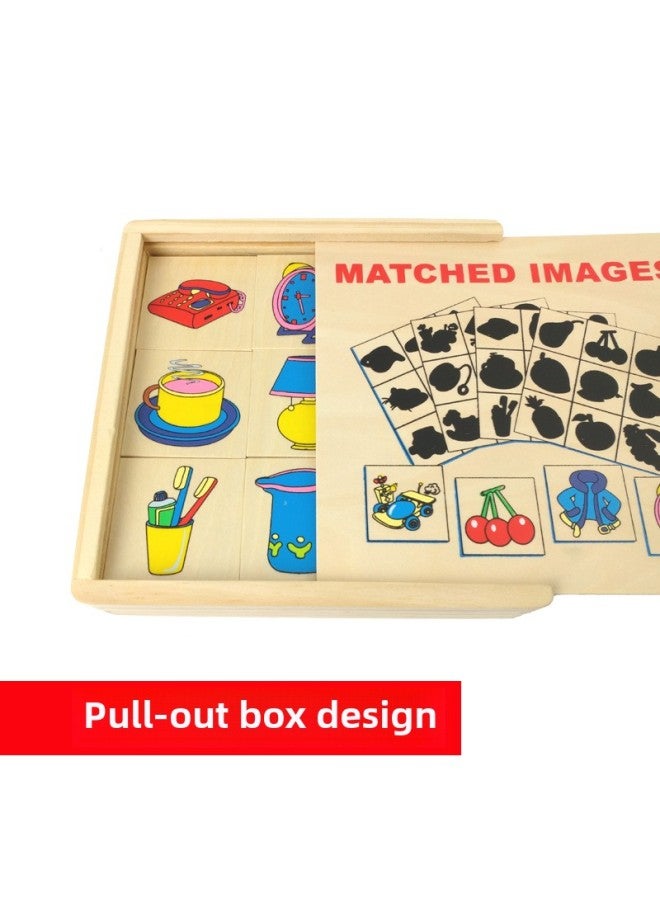 لعبة مطابقة ظل مونتيسوري لرياض الأطفال والتعليم المبكر للمنطقة التعليمية، أدوات تعليمية لمراقبة الأطفال وتركيزهم - اللون: نسخة تحلل ظلال MT - Image 2