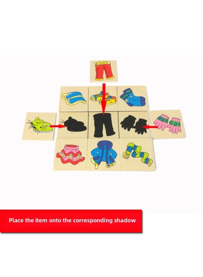 لعبة مطابقة ظل مونتيسوري لرياض الأطفال والتعليم المبكر للمنطقة التعليمية، أدوات تعليمية لمراقبة الأطفال وتركيزهم - اللون: نسخة تحلل ظلال MT - Image 3