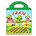 RUSON Reusable Sticker Book for Kids Farm Stickers Educational Learning Toys Travel Stickers Activity Books for Toddler Girls Boys Age 3 Birthday Gifts - Image 2
