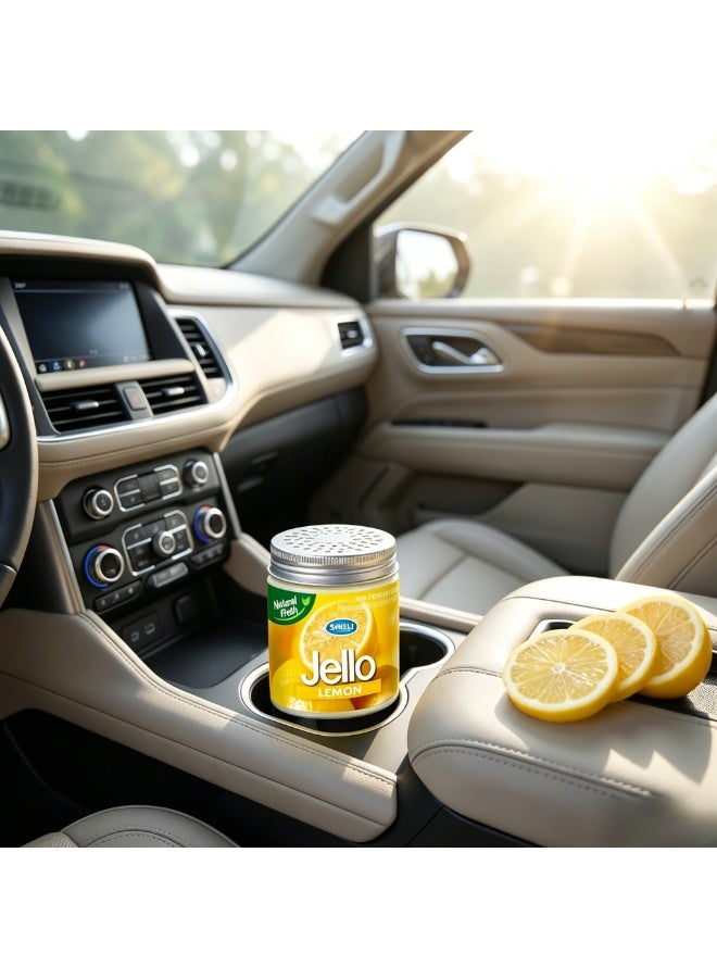 SAMEILI Powerful Odor Eliminator & Air Freshener Gel,lemon-“New Car”Scent for Freshening Cars, Rooms,Closets,Bathrooms - Long-Lasting Scent Freshener-220g - Image 2