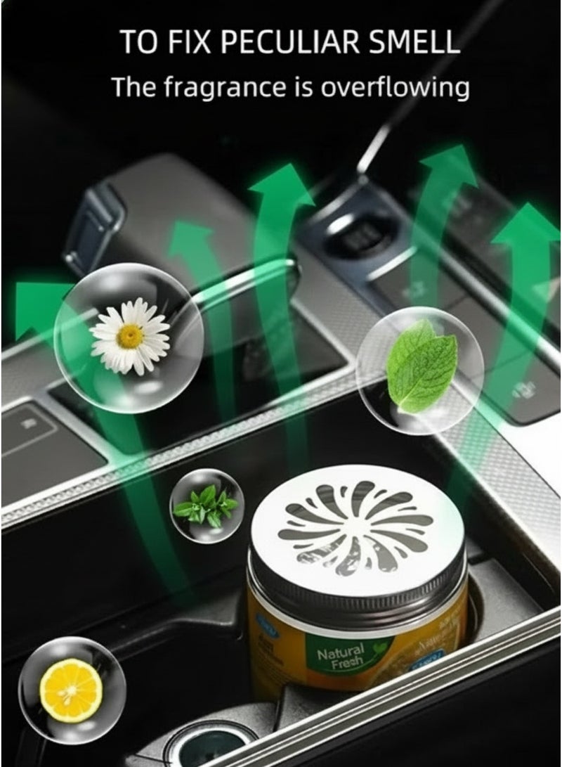 SAMEILI Powerful Odor Eliminator & Air Freshener Gel,lemon-“New Car”Scent for Freshening Cars, Rooms,Closets,Bathrooms - Long-Lasting Scent Freshener-220g - Image 5