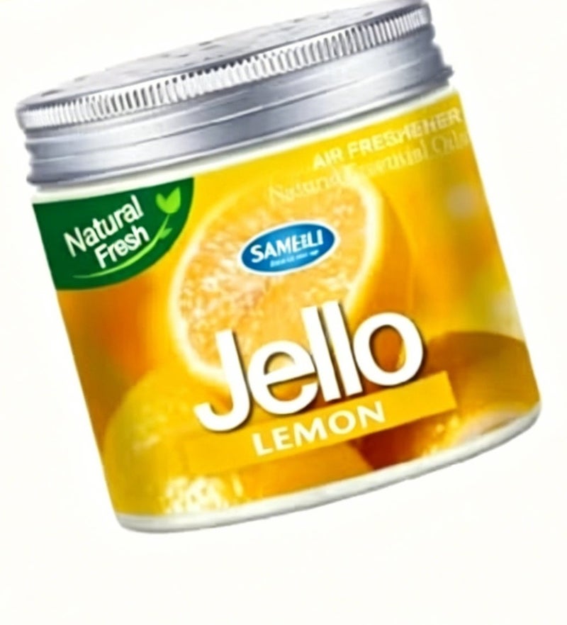 SAMEILI Powerful Odor Eliminator & Air Freshener Gel,lemon-“New Car”Scent for Freshening Cars, Rooms,Closets,Bathrooms - Long-Lasting Scent Freshener-220g - Image 1