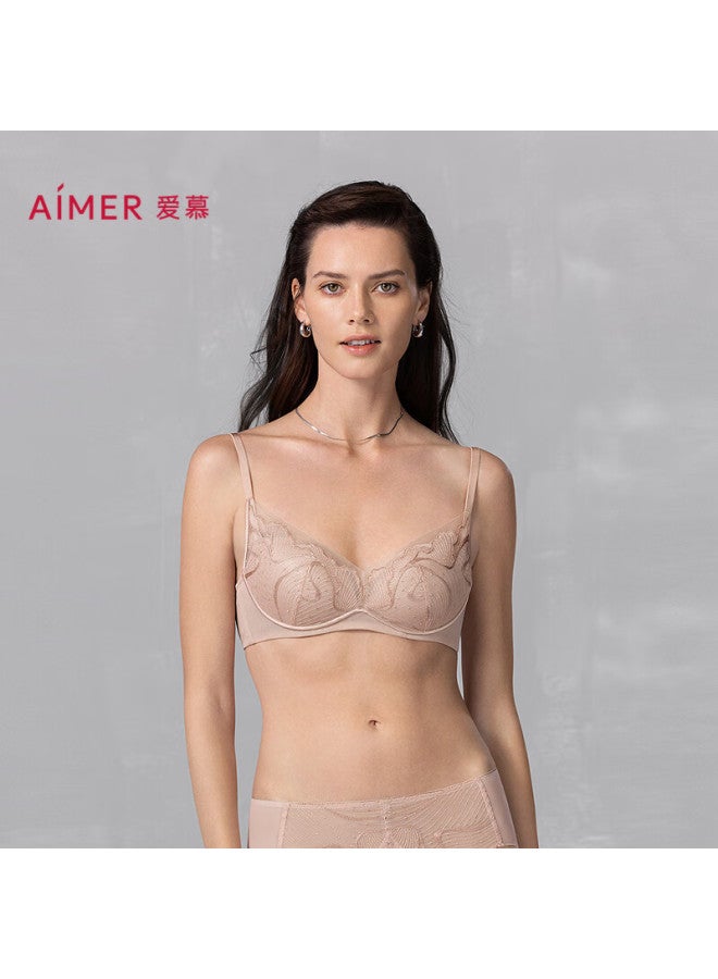 Aimer Women's Summer Underwear, Thin Breathable Sheer Mesh, Thin Cup Push-up Bra For Small - Image 1