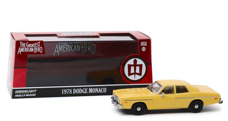 GreenLight 1978 Dodge Monaco Yellow The Greatest American Hero 19811983 TV Series 143 Diecast Model Car by Greenlight - Image 2