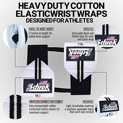 Schiek Sports Heavy Duty Model 1112 Wrist Wraps - Wrist Brace for Weight Lifting - Image 4