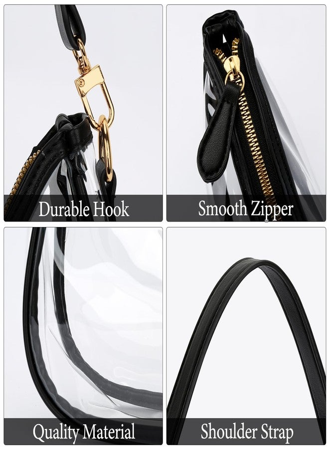 KKXIU Clear Purse Shoulder Bag for Women Cute Hobo and Tote Handbags Concert Clear Bags for Stadium Events - Image 5