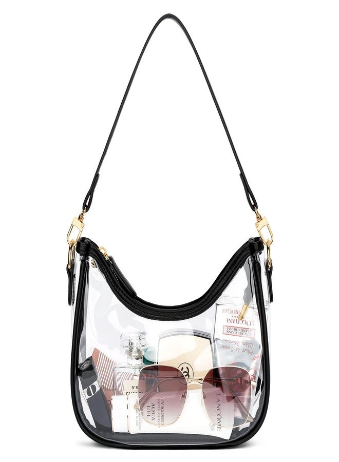 KKXIU Clear Purse Shoulder Bag for Women Cute Hobo and Tote Handbags Concert Clear Bags for Stadium Events - Image 1