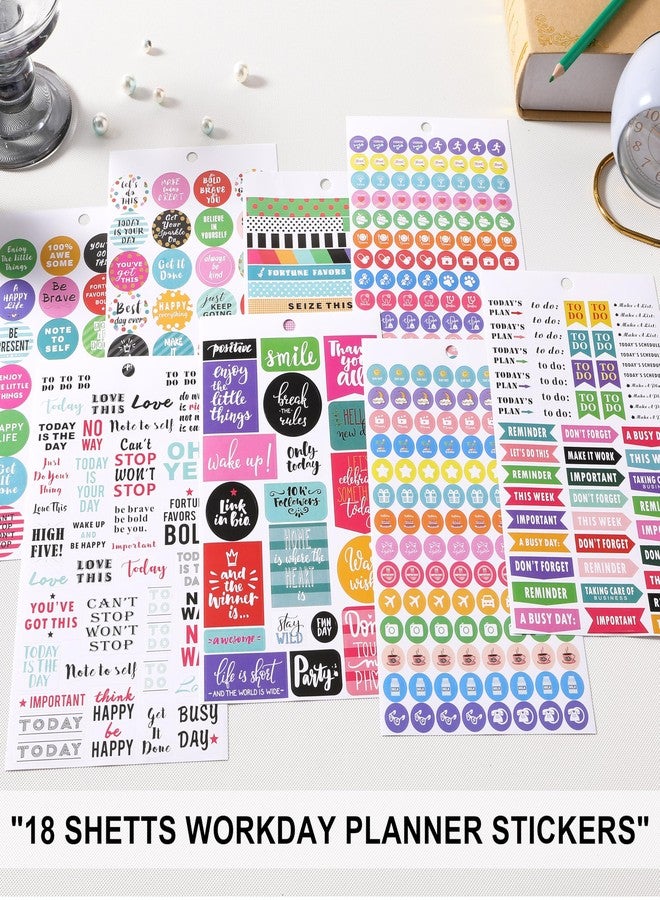MaaIbok Daily & Holiday Planner Stickers - 1300+ Unique Planner Stickers on 28 Sheets, The Ultimate Collection for Journaling, Scrapbooking, Water Bottle & Laptop Decoration, for Adults & Teens - Image 3