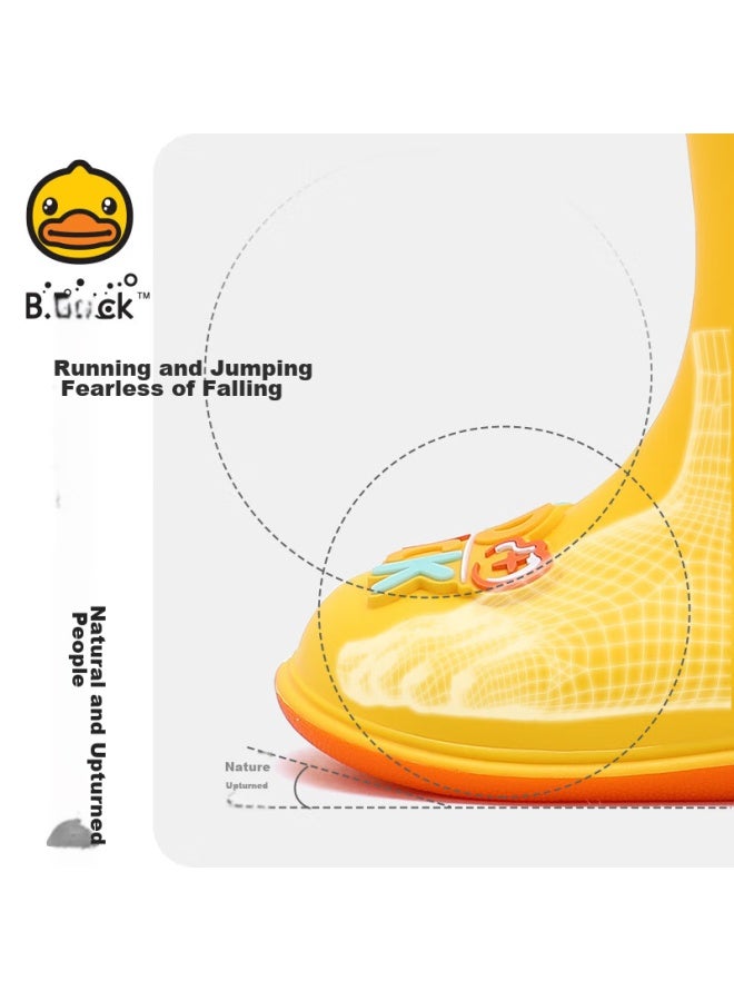 B.duck Children's Rain Boots, All-season Waterproof Boots For Boys And Girls, Toddler Elastic Ankle Boots, Rain Shoes, 5911 Pink, Size 28 - Image 3