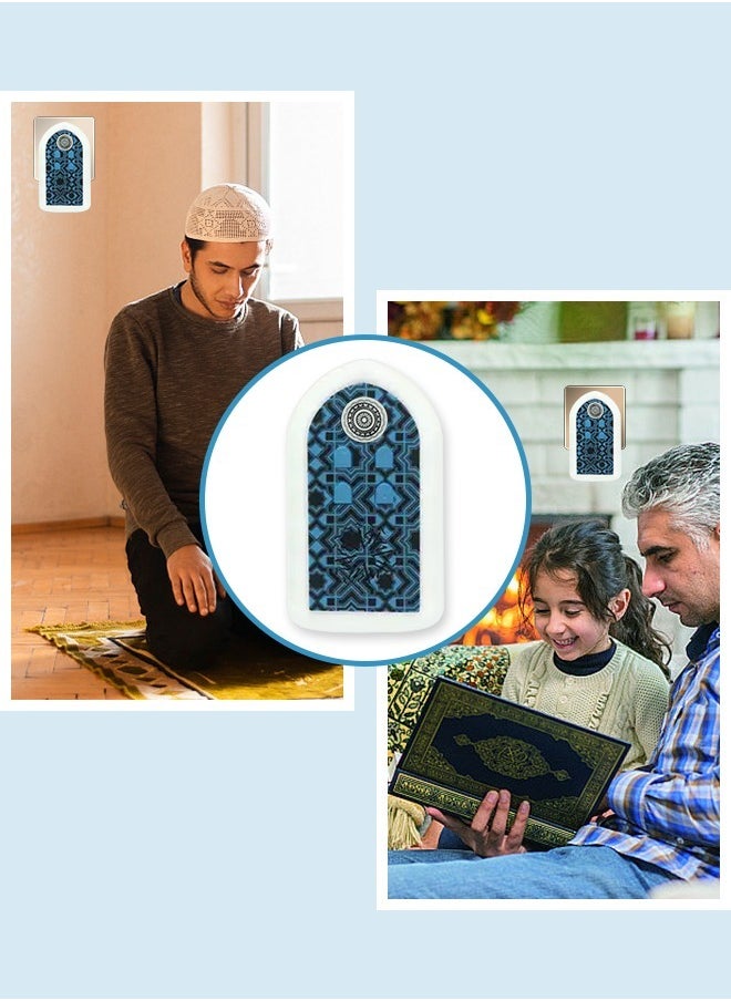 بيستيس  مكبر صوت صغير للقرآن الكريم مزود بجدار مضيء لقارئ القرآن الكريم لصلاة رمضان هدية أساسية باللون الأزرق 13*7*3 سم  - Image 2