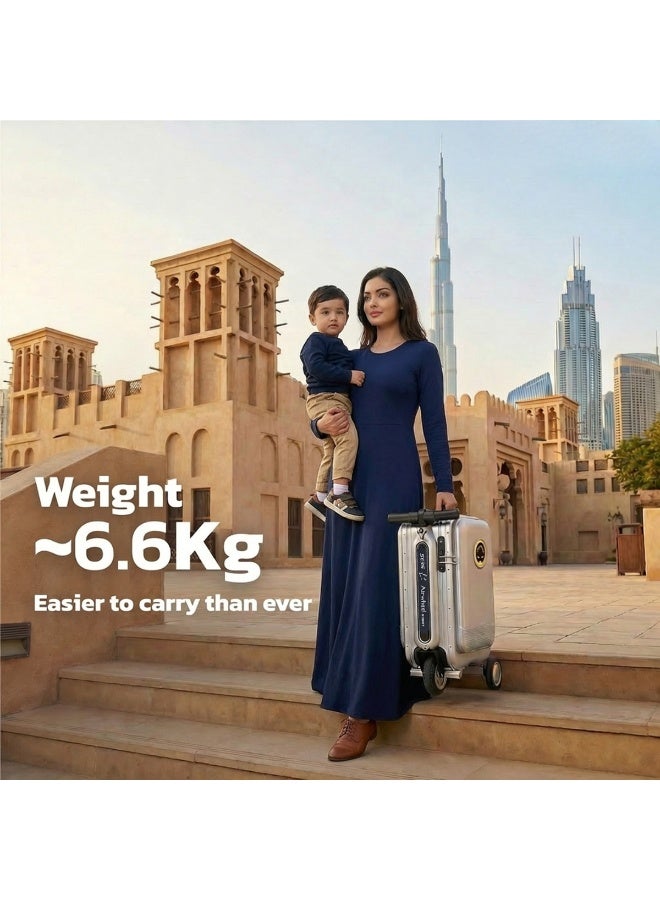 عجلة هوائية حقيبة سكوتر كهربائية إيرويل (Airwheel SE3SL Plus (2026 - لون فضي - Image 3