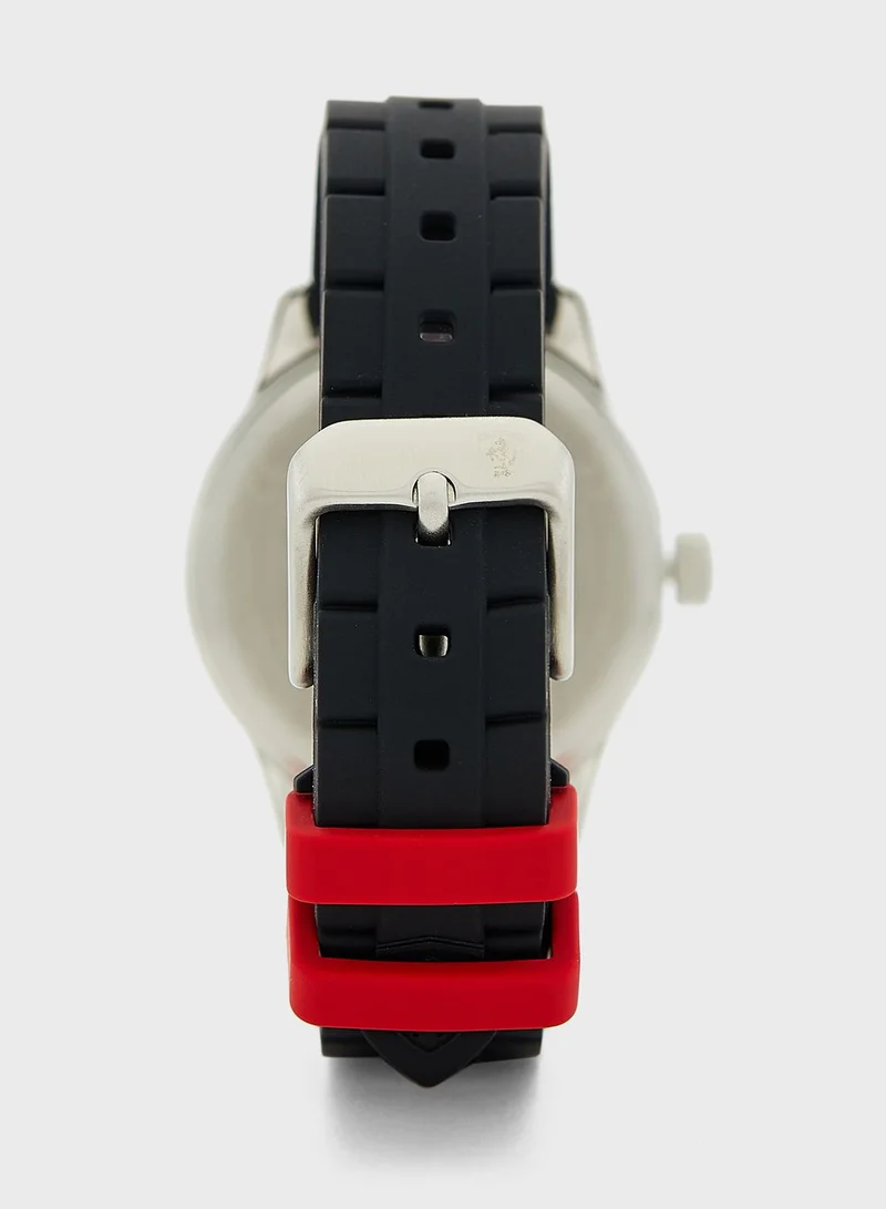 Scuderia Ferrari Pit Lane Round Analog Watch