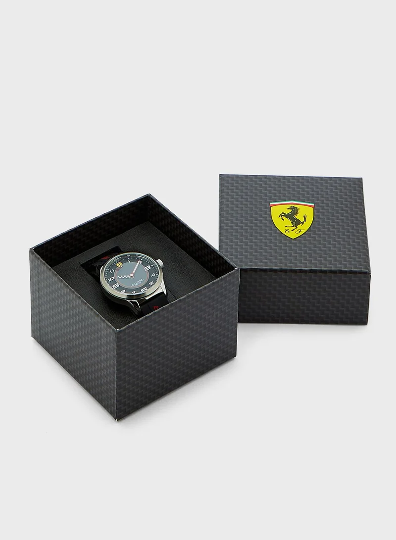 Scuderia Ferrari Pit Lane Round Analog Watch