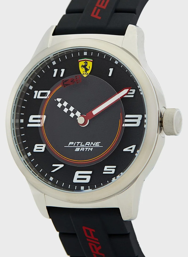Scuderia Ferrari Pit Lane Round Analog Watch
