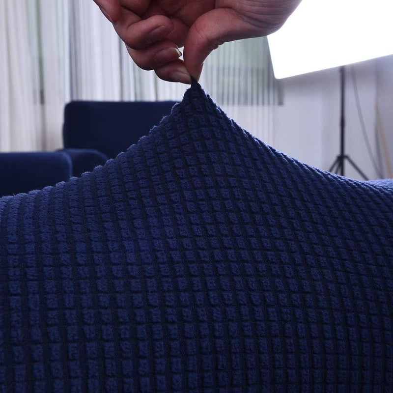 klarakoSet Of 6 Sofa Armrest Cover Stretch Fabric For Couches Armchairs Recliners klarakoDark Blue - Image 5