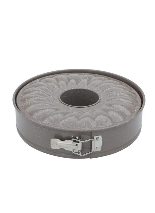 Alsaif Gallery - Backe Chef Round Cake Pan Light Brown Granite 24cm - Image 1