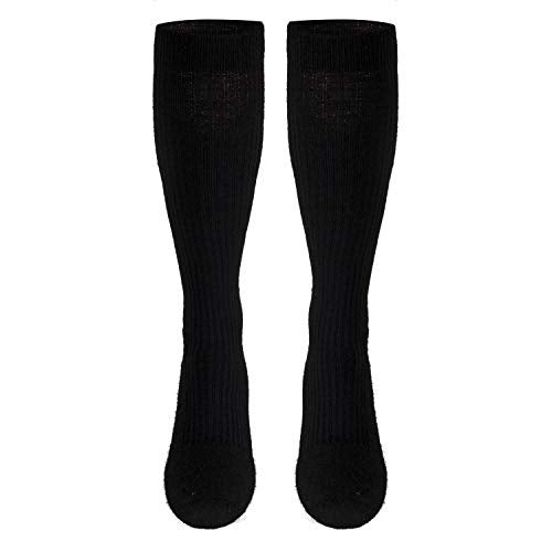 Truform Compression Socks, 15-20 mmHg, Men's Gym Socks, Knee High Over Calf Length, Black, Medium - Image 3