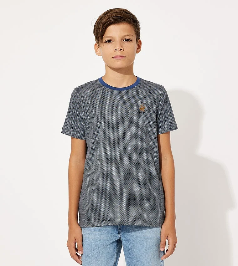 BEVERLY HILLS POLO CLUB Typography Printed Casual T-shirt