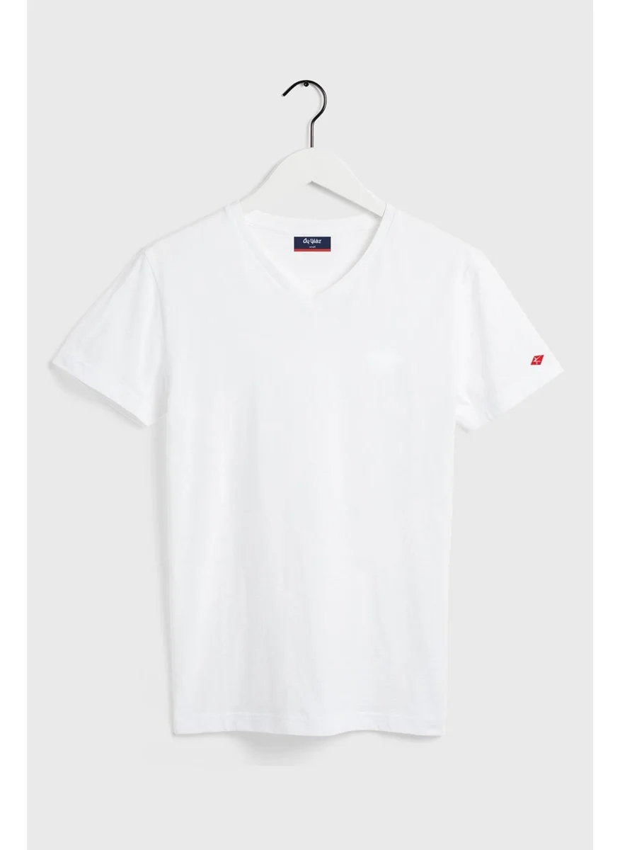 Ayyıldız Crescent 59521 Men's White T-Shirt