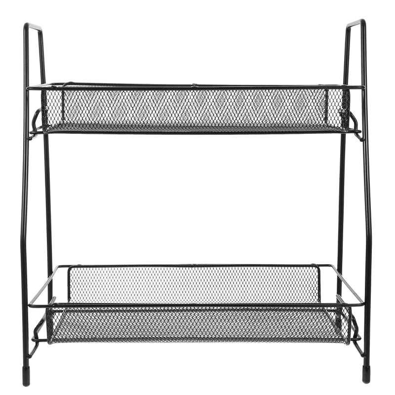 Double Layer Iron Spice Rack Detachable Kitchen Organizer For Seasonings And Supplies - Image 2