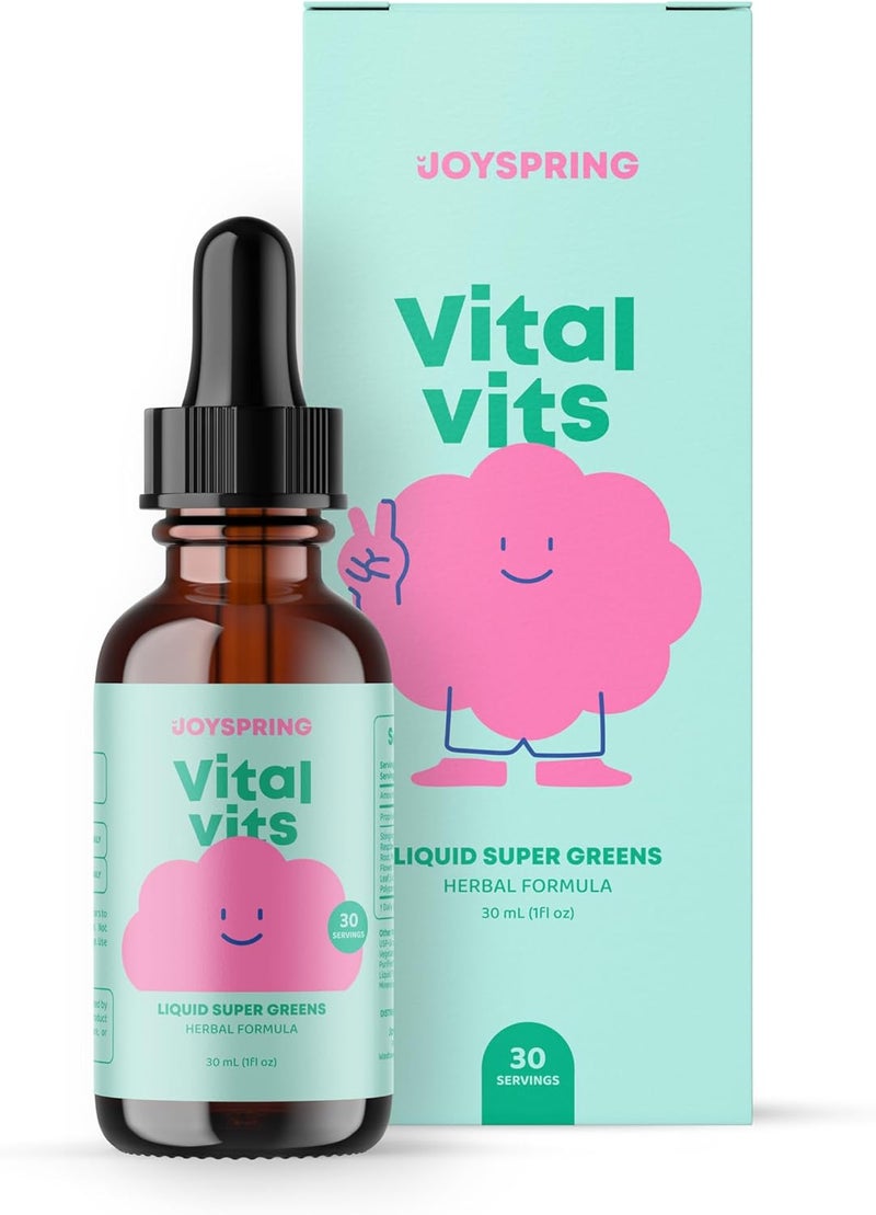 JoySpring Vital Vits Liquid Super Greens for Kids - Image 1