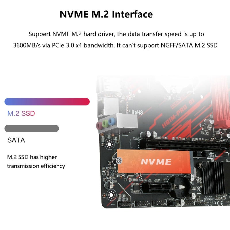 MACHINIST لوحة أم MACHINIST LGA 1150، H81 Micro ATX لوحة ألعاب إنتل الجيل الرابع لسطح المكتب تدعم 1333/1600MHz DDR3 ثنائية القناة بحد أقصى 16G، معالج i3 i5 i7/Xeon E3 V3، NGFF M.2، SATA 3 H81M-PRO - Image 4
