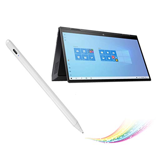 Bbata Stylus Pencil for HP Envy X360 Convertible 2-in-1 15.6" Pen, Active Digital Pencil Compatible with HP Envy X360 2-in-1 Stylus Pen,Good for Sketching and Note-Taking with Type-C Recharge, White - Image 1