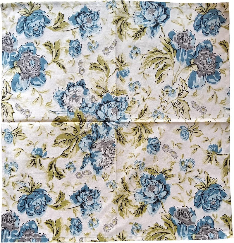 GURU JEE Table Napkin Cotton  Printed Cottons Cloth Napkins Floral Set of 6  100 Cotton Dinner Napkins 18x18 Inch  Washable Soft Cotton Napkin for Everyday Use - Image 5