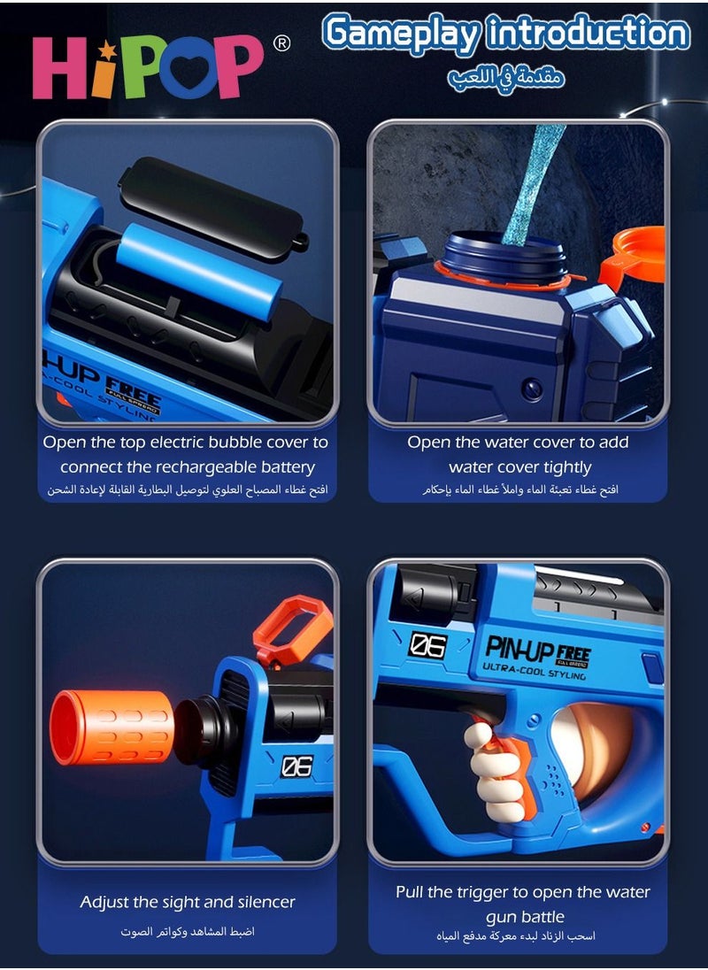 HIPOP - Water Gun Toys for Kids,,Realistic Water Toys Outdoor with Automatic Bursts,Water Fight Toys Gun - Image 1