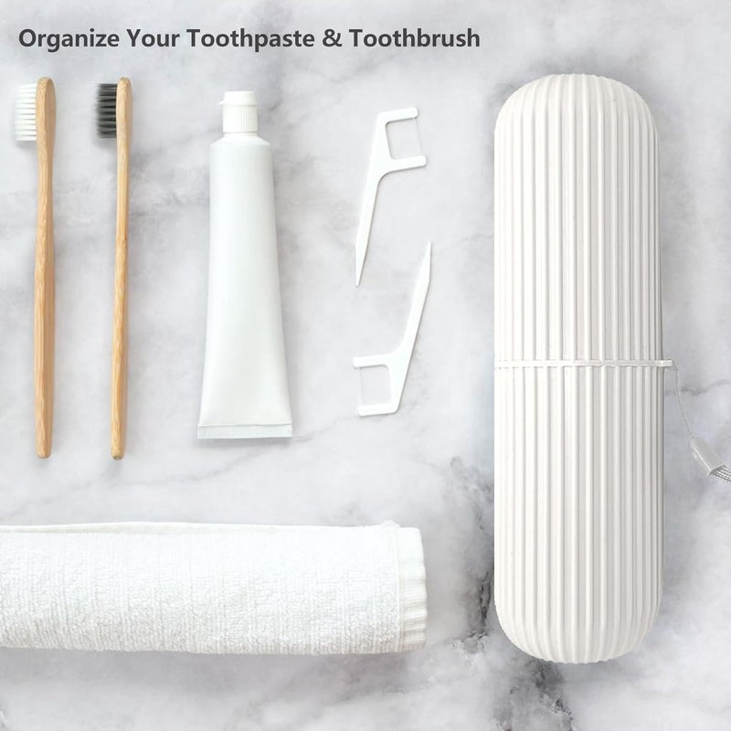 RECLUSE Plastic Capsule Shape Travel Toothbrush, Portable Travel Toothbrush Holder, For Camping, Traveling, Home, Business, Bathroom (1) (Multicolor) - Image 5