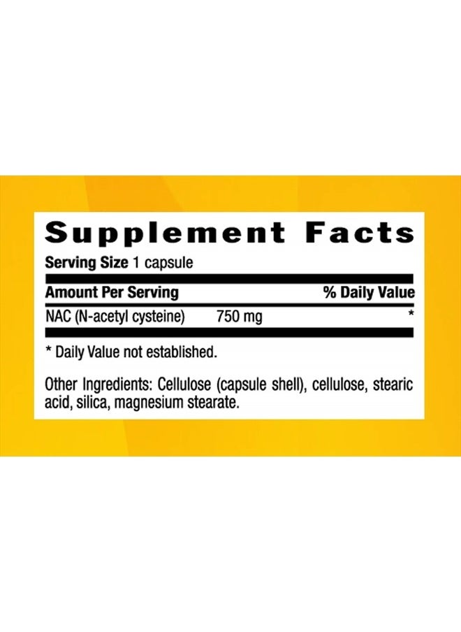 NAC (N-Acetyl Cysteine) Liver Antioxidant - 30 Vegetarian Capsules