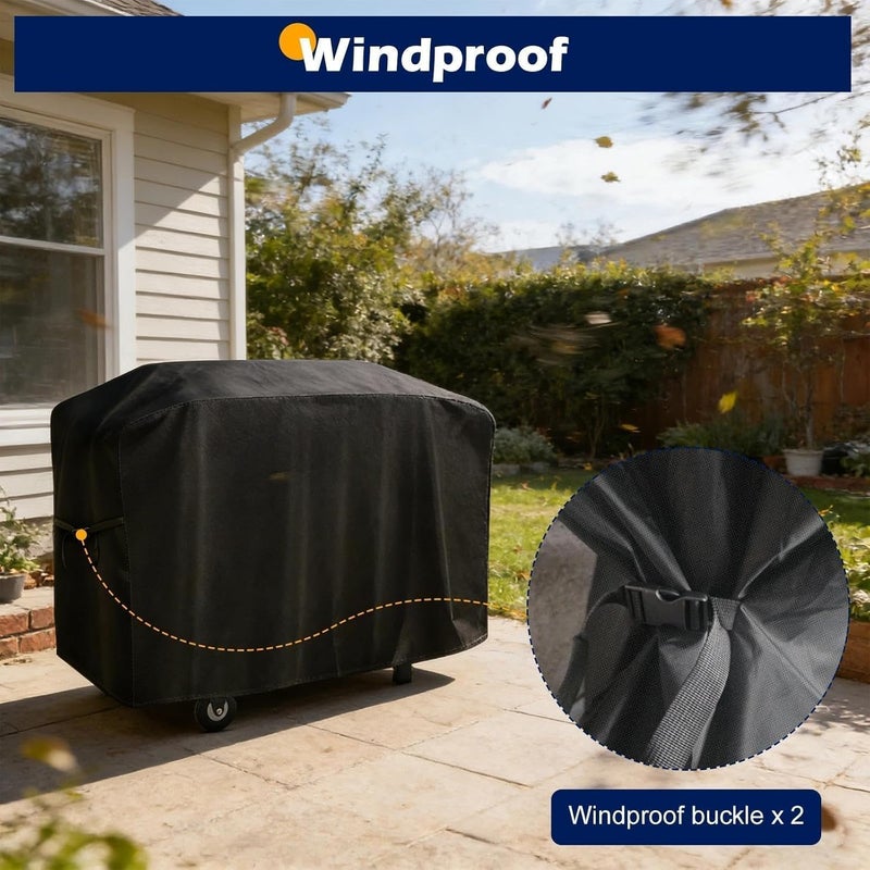 bruwaa Griddle Cover for Blackstone 28 Inch Griddle Cooking Station with Hood, for Blackstone 1883, 1924 and More, Waterproof Oxford Grill Cover - Only Cover - Image 5