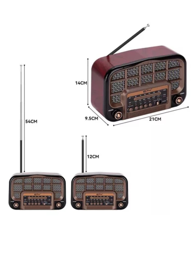 PUXING Radio AM/ FM/ Mp3 Bluetooth and Wireless Connection Recargable Solar Panel - Image 2