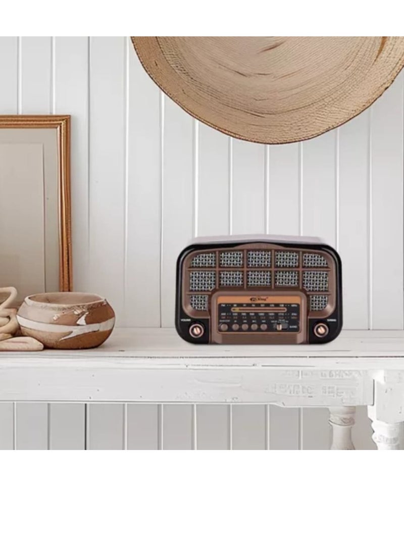 PUXING Radio AM/ FM/ Mp3 Bluetooth and Wireless Connection Recargable Solar Panel - Image 4