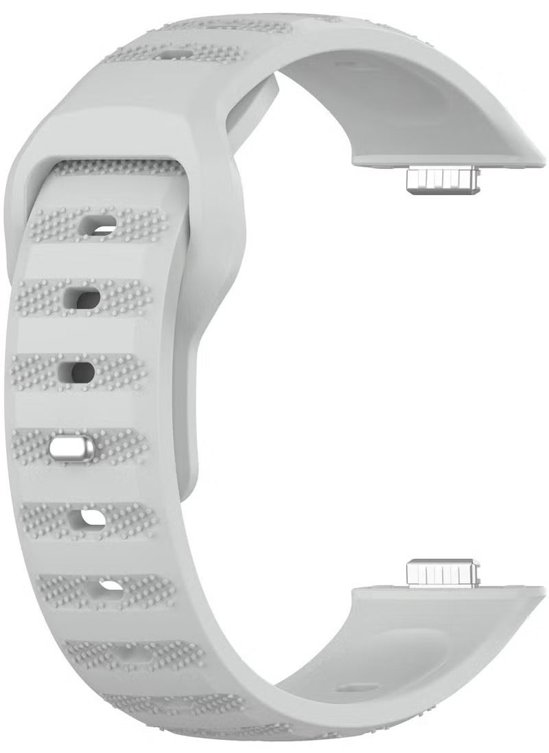 HW Strap for Huawei Watch Fit 3, Silicone Watchband Replacement Bracelet Gray  - Image 2