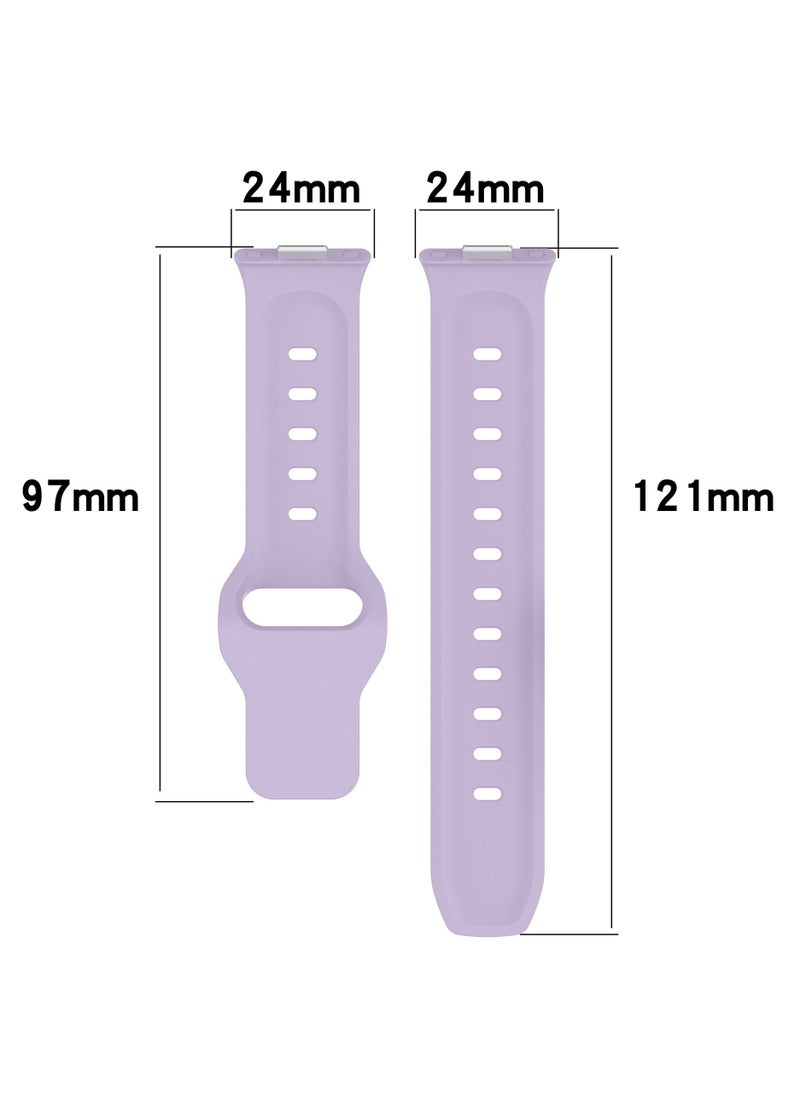 HW Strap for Huawei Watch Fit 3, Silicone Watchband Replacement Bracelet Gray  - Image 4