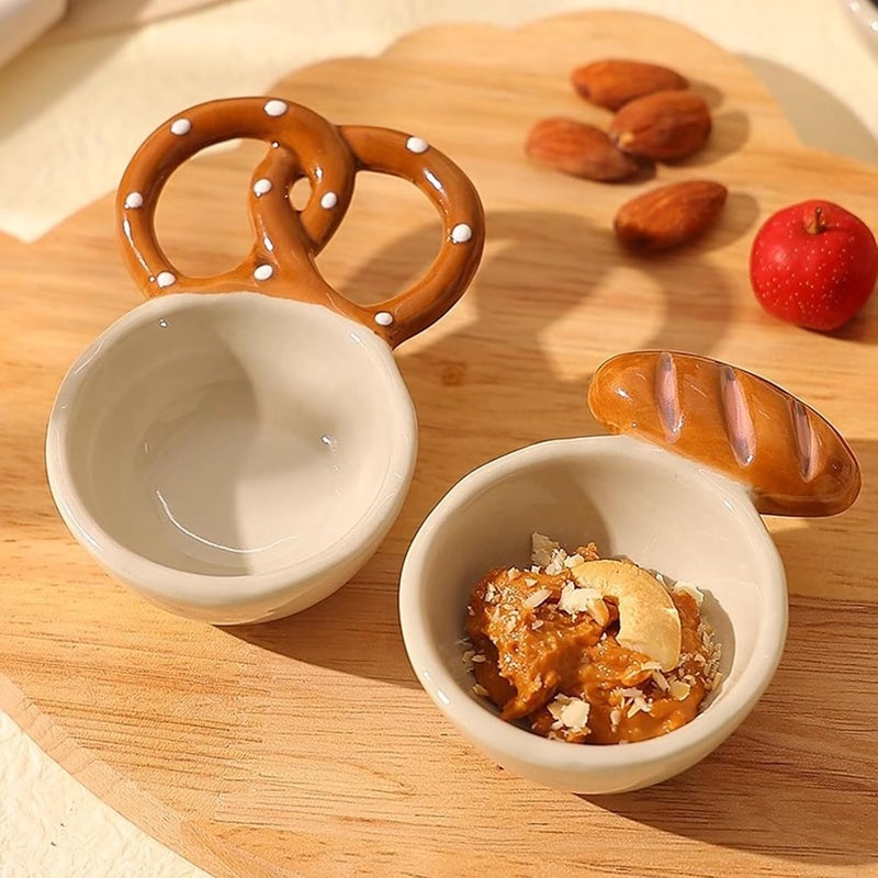 Creative Ceramic Bread Serving Dish Elegant Seasoning Plate for Artistic Table Setting Ceramic Plate - Image 4