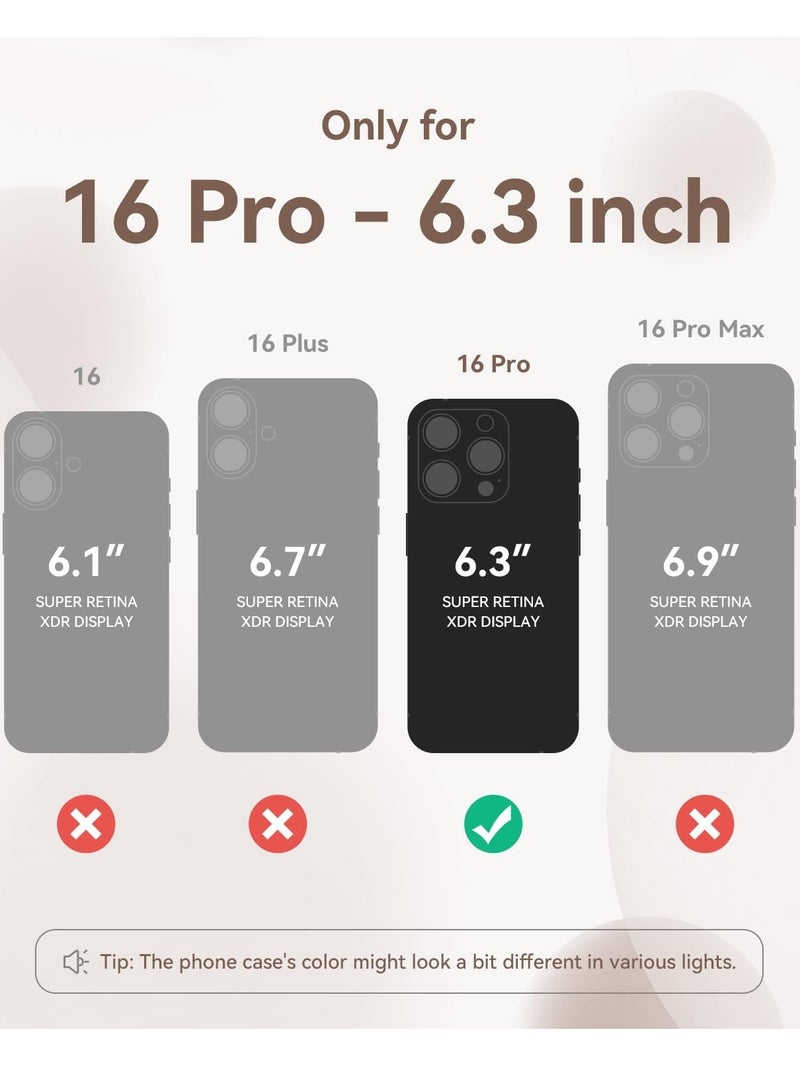ELTRAZONE Light Brown Silicone Case for iPhone 16 Pro [Camera Protection], MagSafe Compatible, Anti-Scratch Microfiber Lining, Includes 2 Screen Protectors - Image 2