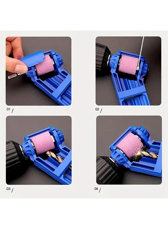 Assorted Colors Manual Drill Sharpener Tool Adjustable For Metal Plastic Drill Bits - Image 4