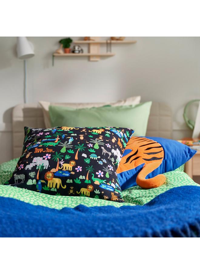 Green Tiger Cushion Cover, Multicolour/Jungle, 50X50 Cm - Image 2