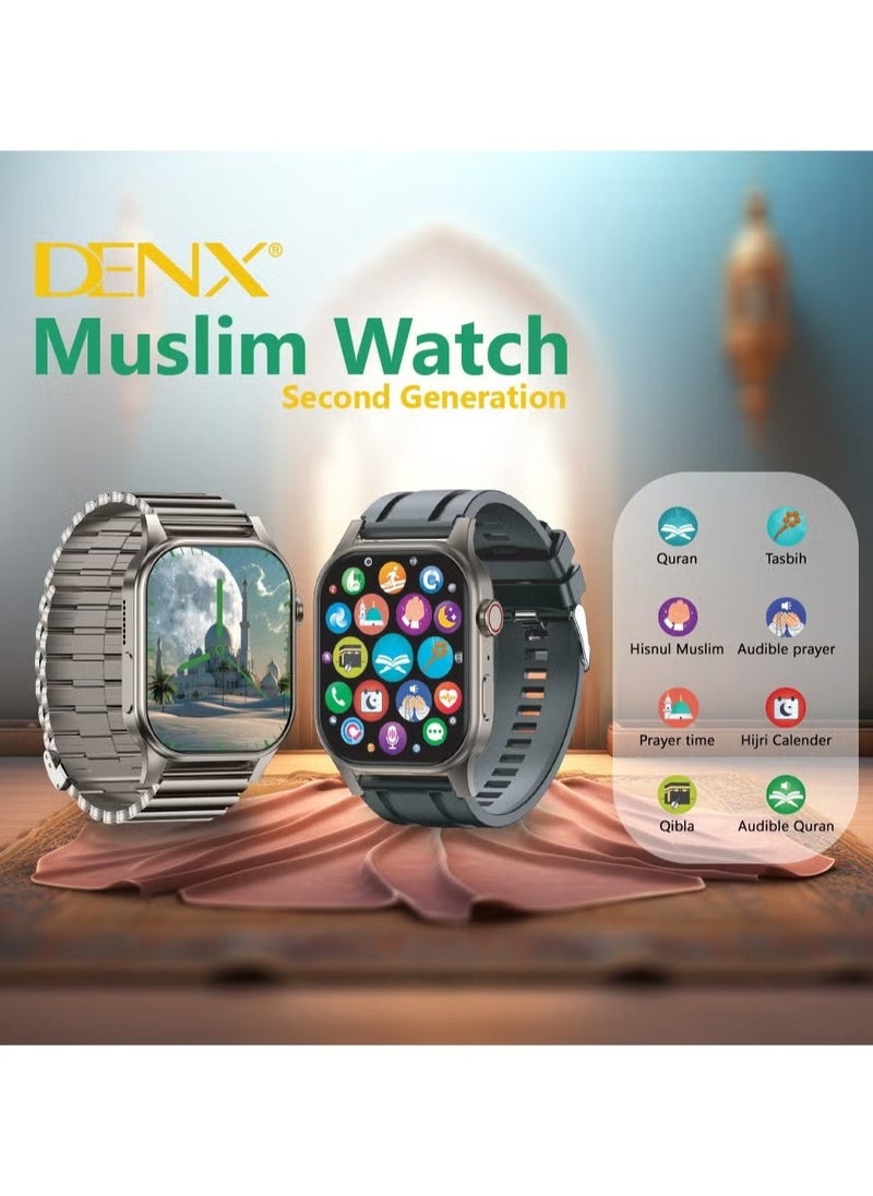 Denx The New And Distinctive Muslim Smart Watch With The Feature If Tasbeeh, Reading The Quran, And Prayer Times With Muslim Supplications  - Image 2