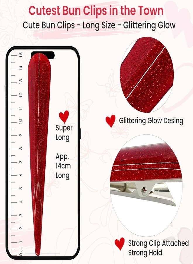 TEMPERIA (3 pcs) Hair Bun Clip for Women & Girls - Premium Juda Stick Pin Hairstick Accessories - Random Mix Colours (SP301) - Image 3
