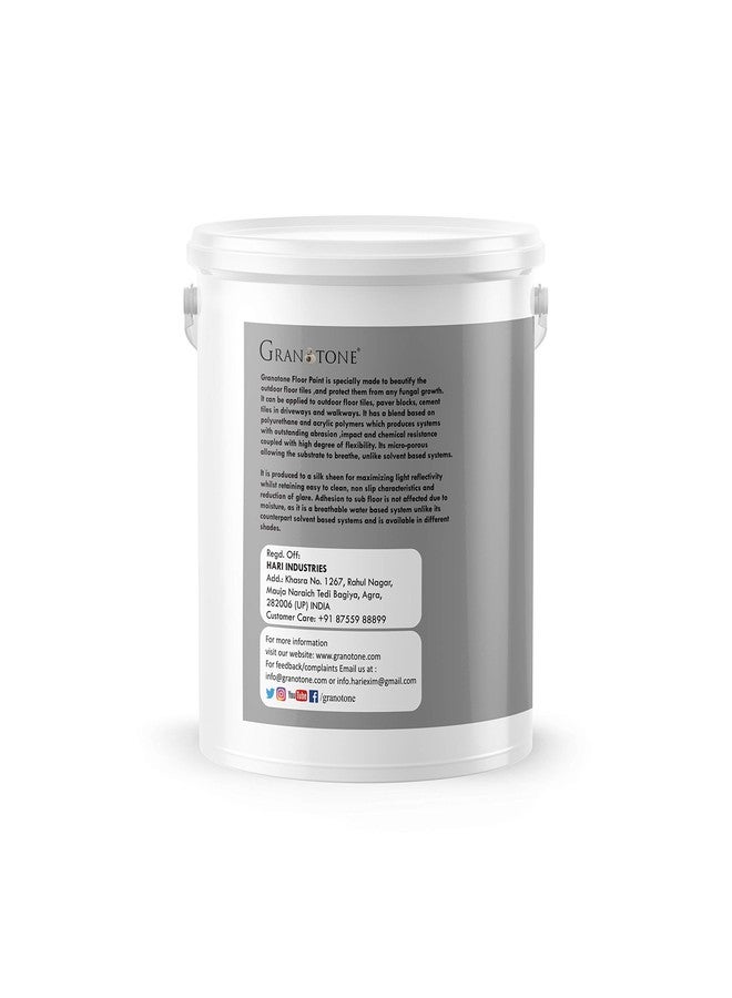 GRANOTONE Floor Paint 4 Litre Space Grey Colour Polyurethane and Acrylic Polymer Based Concrete Sealer Anti Slip Thick and Durable for Cement Floor and Tiles Made in India - Image 3