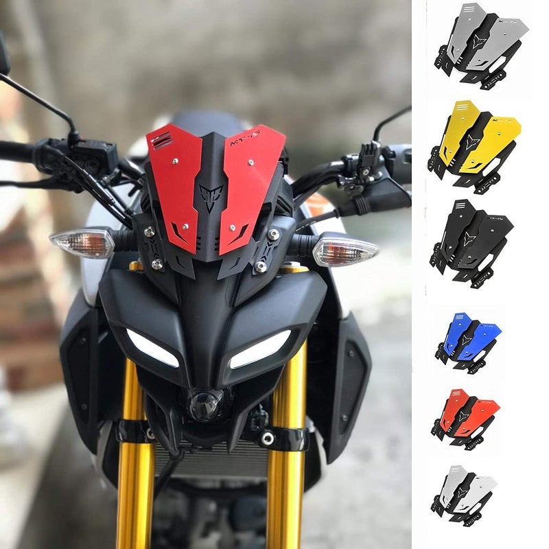 SELVIKE Metal Visor for Yamaha MT15 (RED) - Image 3