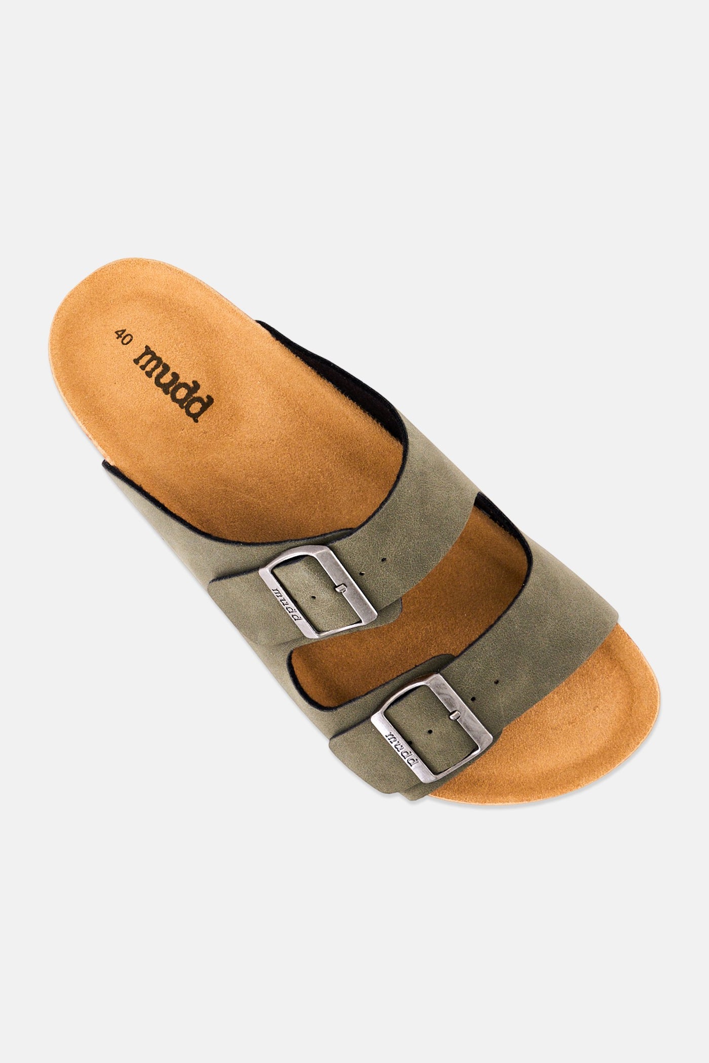 Men Slip On Cork Sandals, Olive image 5