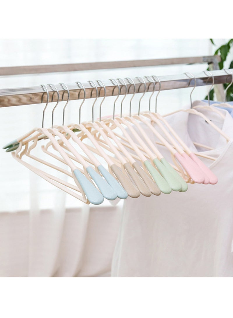 TYCOM Clothes Hangers 25 Pack Heavy Duty Durable Standard Clothes Hanger Plastic Suit Coat Shirt Hangers Space Saving Clothes Hanger with Rubber Coating 25 Pieces Blue.  - Image 3