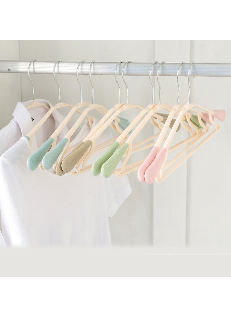 TYCOM Clothes Hangers 25 Pack Heavy Duty Durable Standard Clothes Hanger Plastic Suit Coat Shirt Hangers Space Saving Clothes Hanger with Rubber Coating 25 Pieces Blue.  - Image 5