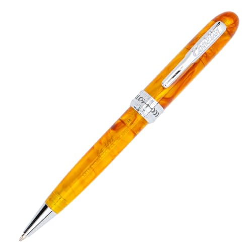 Conklin Symetrik Ballpoint Pen Precious Amber Free Extra Black Gel Refill Elegant Twist Pen Gift for Men Women Office Writers - Image 3
