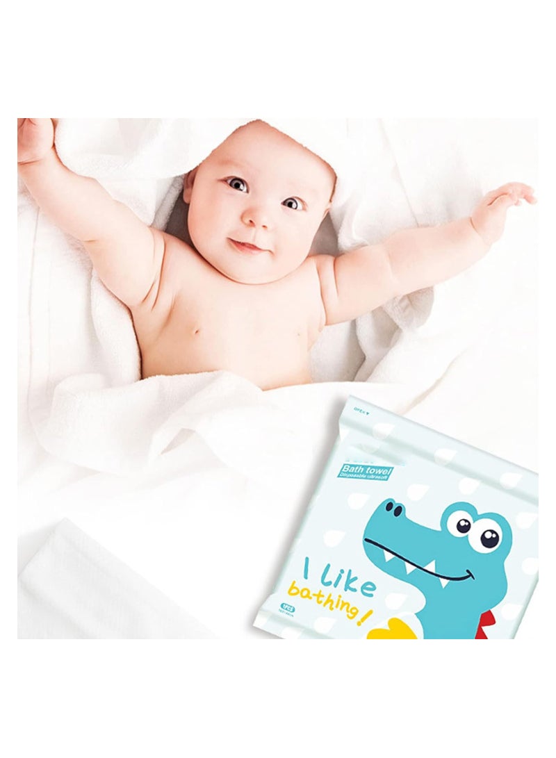 6 Pack Disposable Bath Towels, White Soft Bath Bath Wipes, Portable and Breathable Thick Bath Cloths, for Travel Hotel Business Trip, Shower Bath Big Towels Body Towel for Hiking (55 x 28) - Image 4
