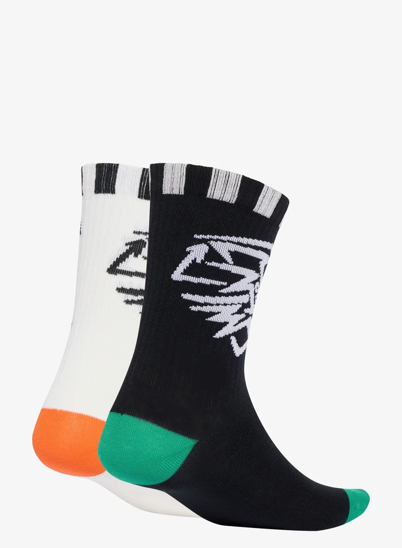 اديداس جوارب برسومات adidas IN YOUR SHOES (عبوة من زوجين جوارب)